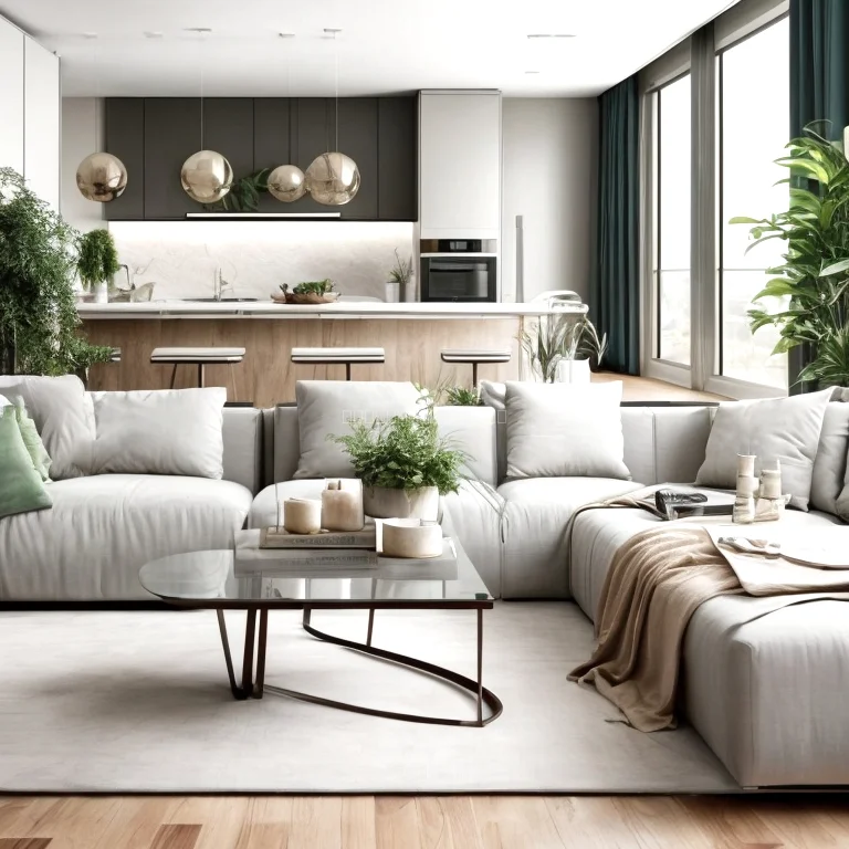 Luxury apartment interior with modern design